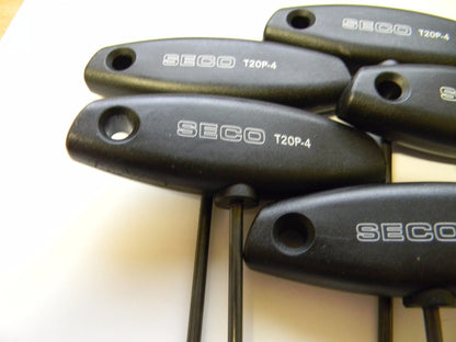 Seco TP20-4 Torx Plus Drive Key and Driver for Indexable Face Mills Qty 5  01574