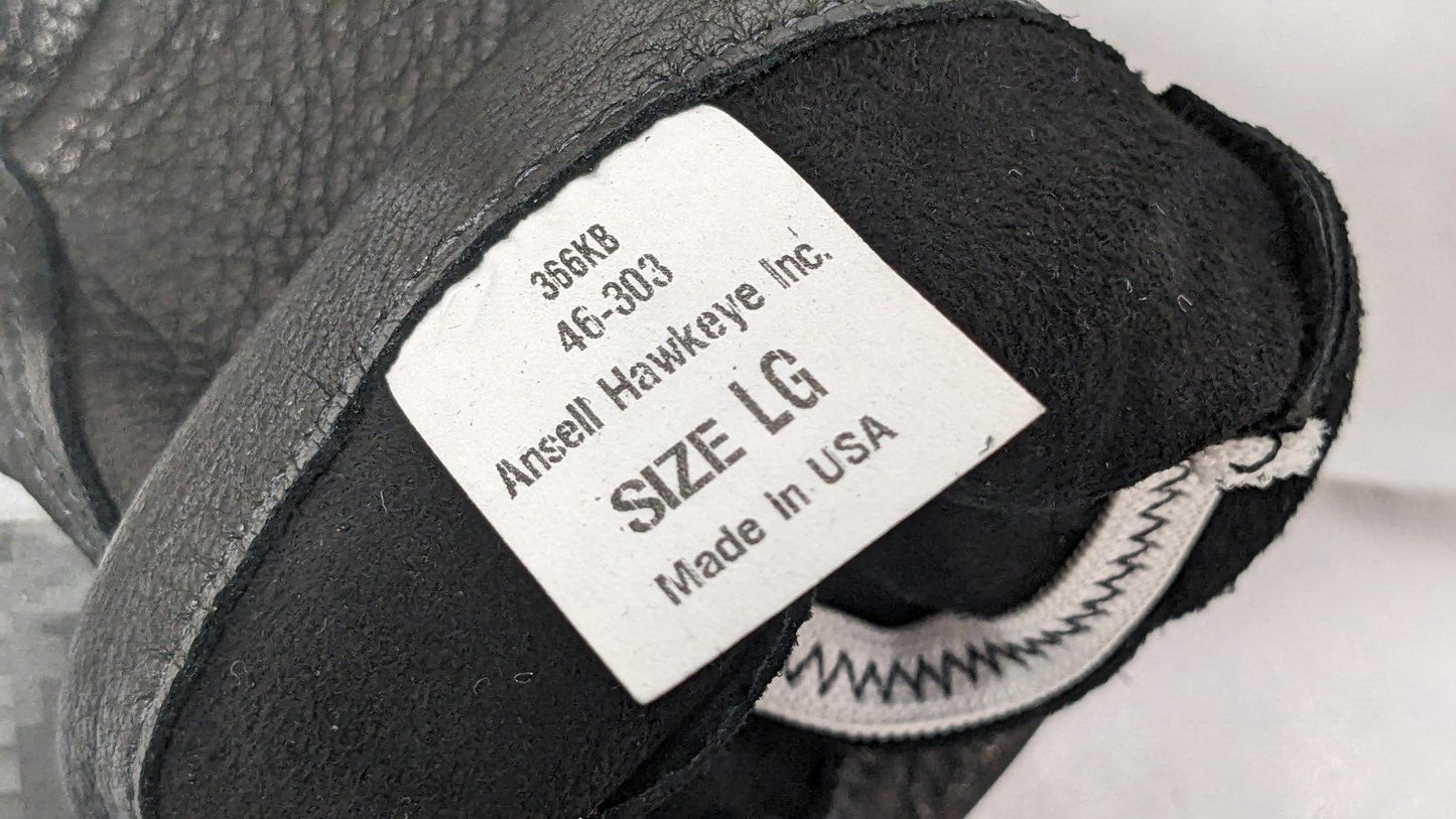 3 PAIRS ANSELL ActivArmr Deerskin Driver’s Utility Gloves Black Large 46-303