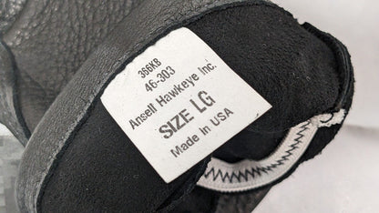 3 PAIRS ANSELL ActivArmr Deerskin Driver’s Utility Gloves Black Large 46-303