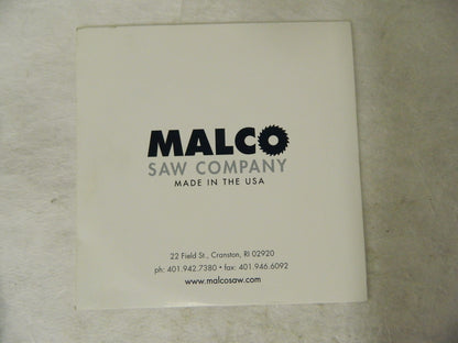 Malco Jeweler's Saw 6" Dia. x 0.028" Blade Thickness 340T HSS 068