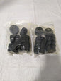 Rubber Bumpers 2-1/2" Diam., 1-1/8 Thread, 1" High Qty 20 RECRB-19-BKN