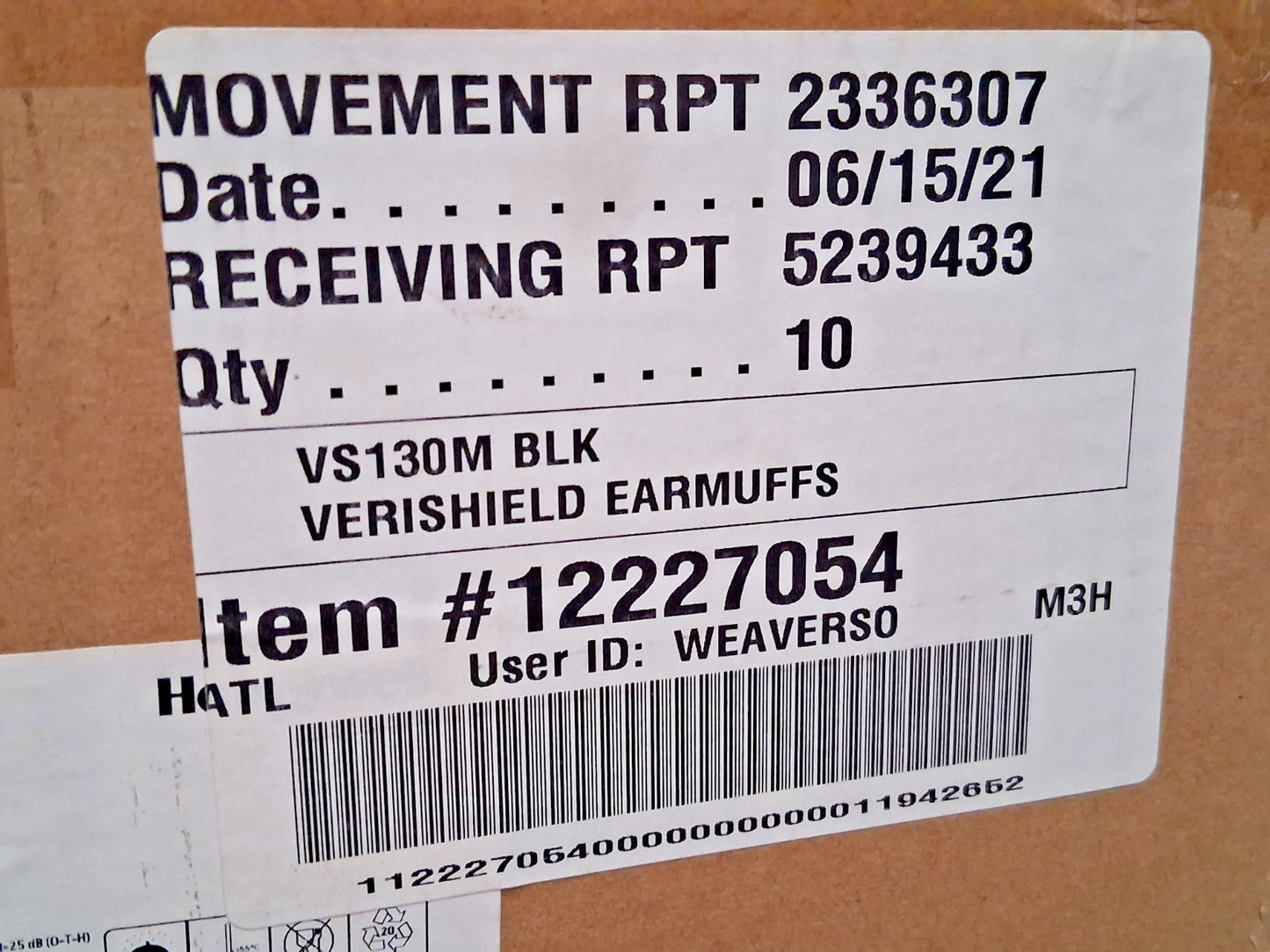 North Three Position Foam Cusion Earmuffs 25dB 12227054