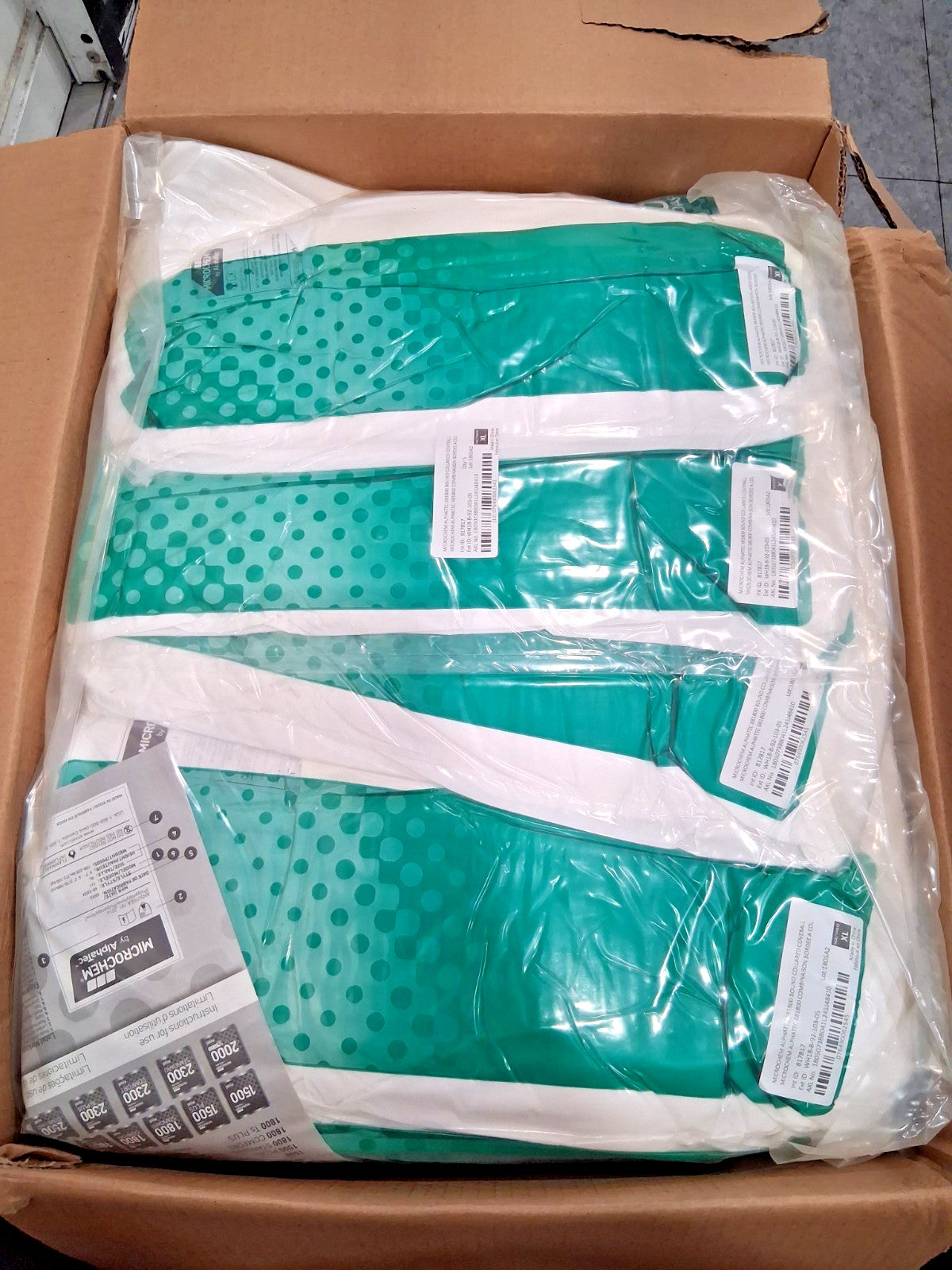 Ansell Chemical Rain Resistant Non-Disposable Coveralls Size XL WH18-B-92-103-05