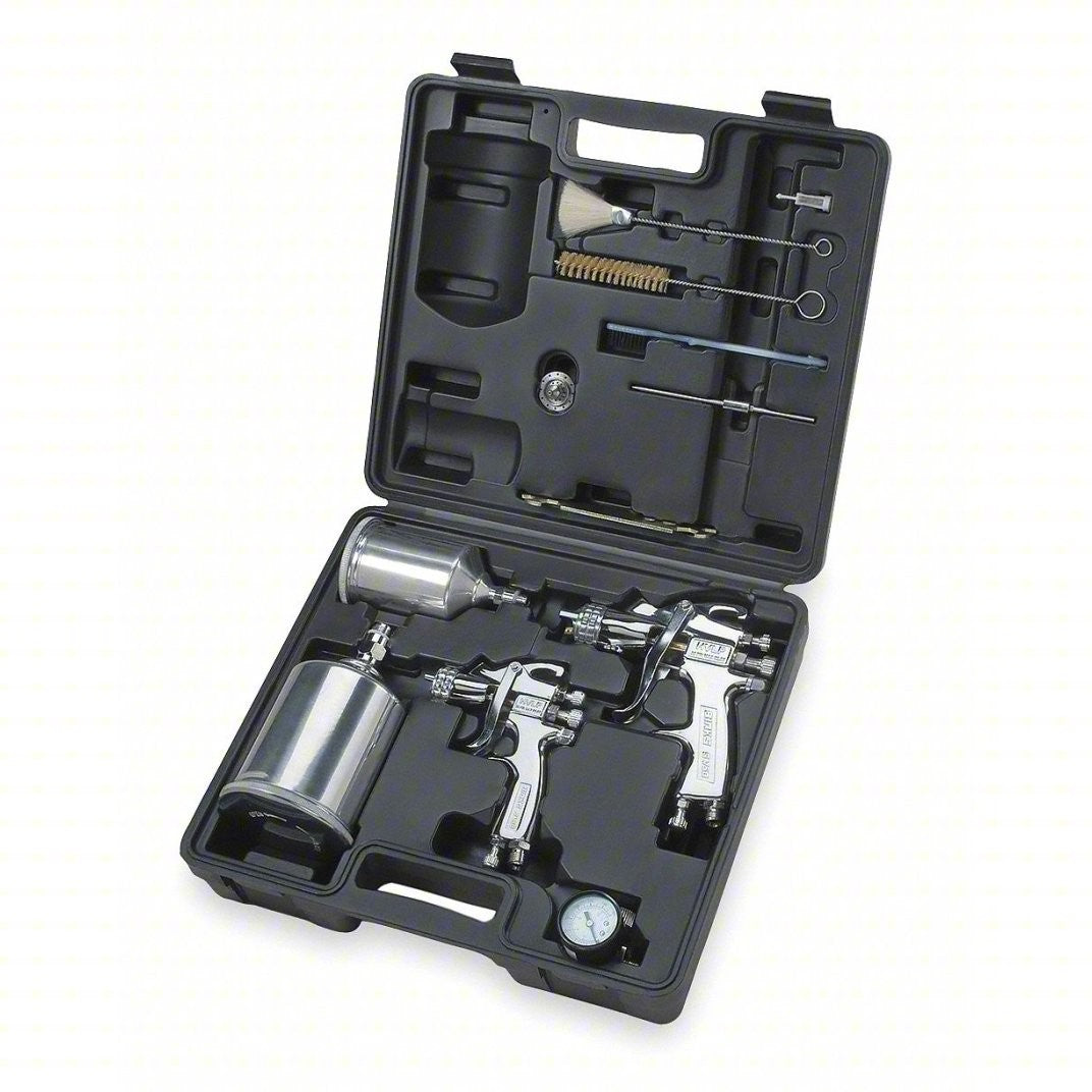 Binks SV50 2 Gravity HVLP Spray Gun Combo Set 98-3170
