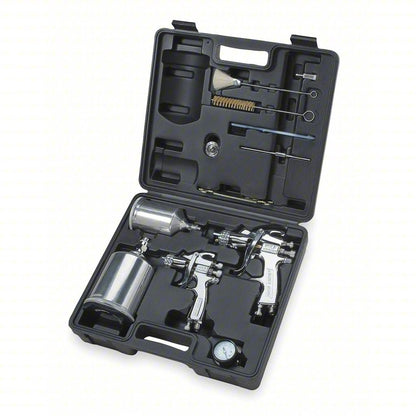 Binks SV50 2 Gravity HVLP Spray Gun Combo Set 98-3170