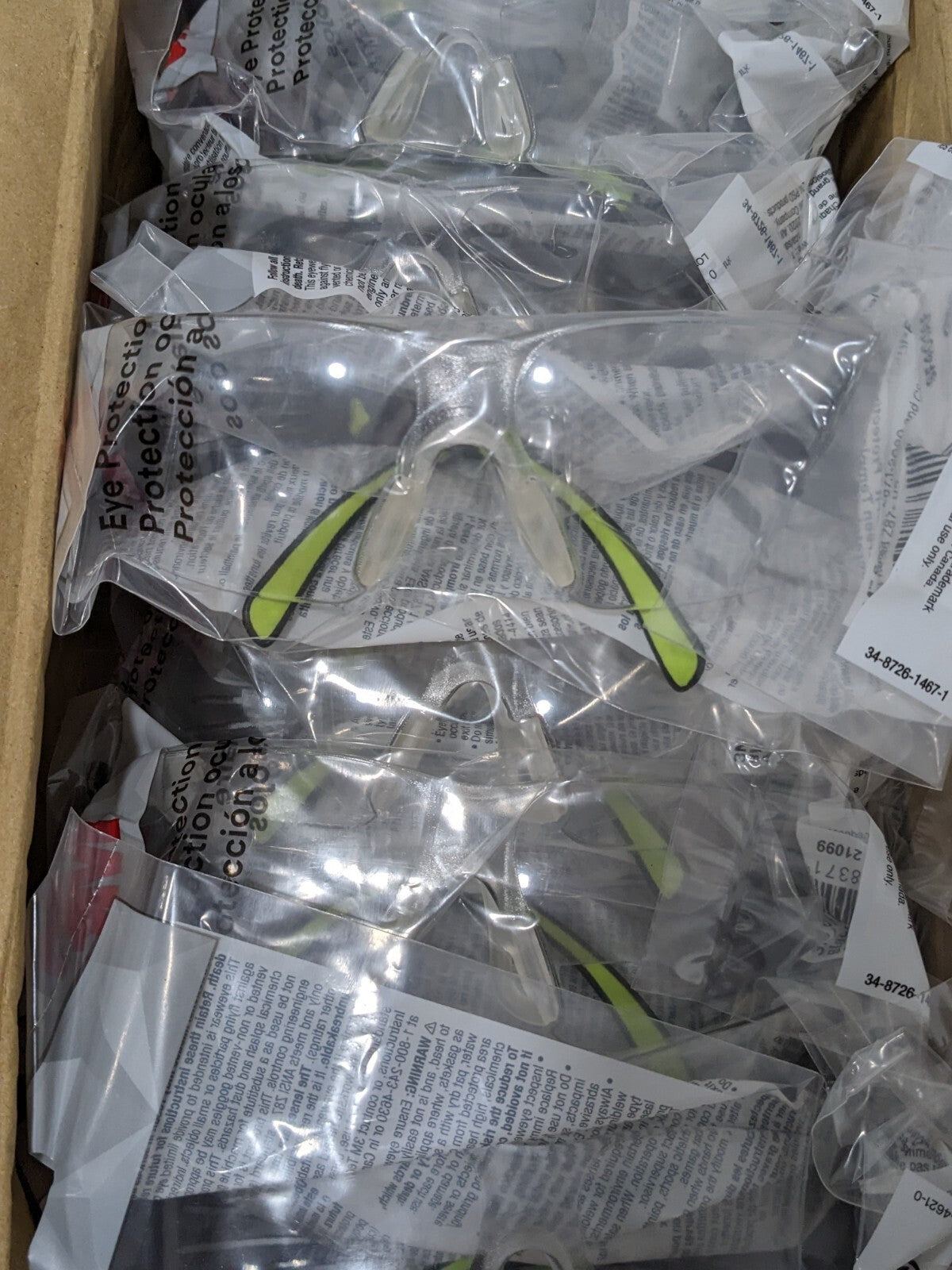 3M Safety Glasses Anti-Fog & Scratch-Res., Clear, Frameless Box of 20 7100112435