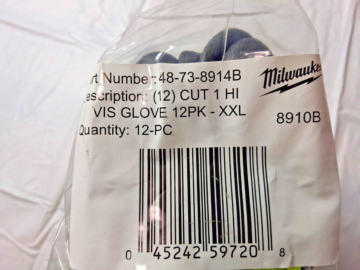 Milwaukee Tool Cut-Resistant Gloves 12PK Size 2XL 48-73-8914