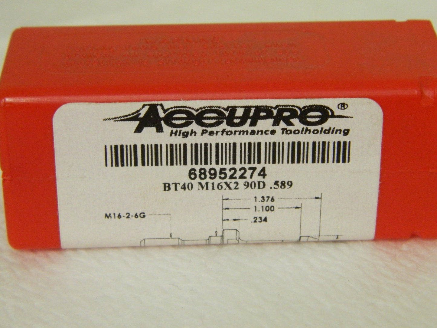 Accupro High Torque Retention Knob BT40 M16 x 2 QTY 2  68952274