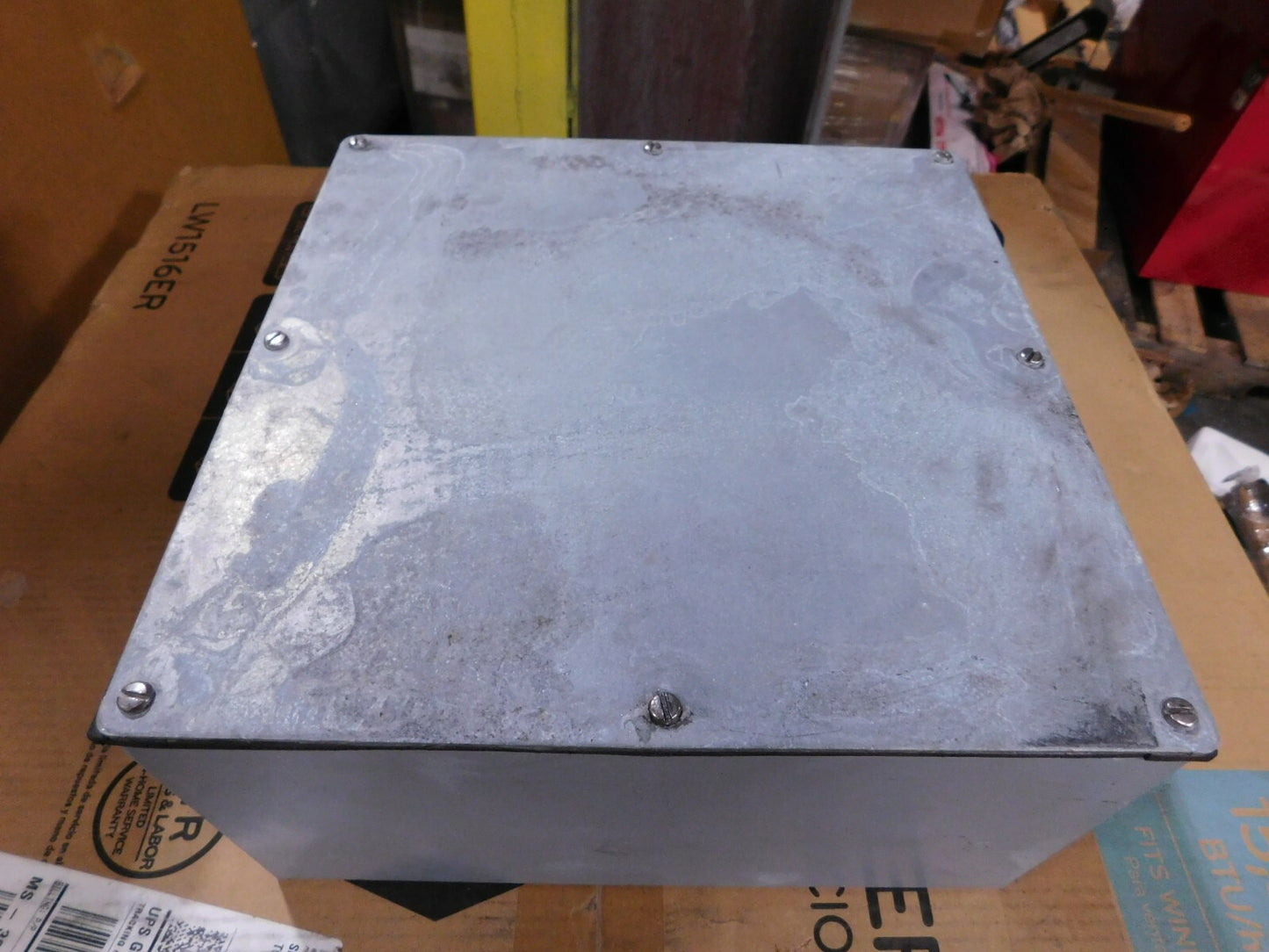 Hoffman 12" x 12" x 6" NEMA 3R Gasketed Screw Cover Enclosure, Galvanized Steel