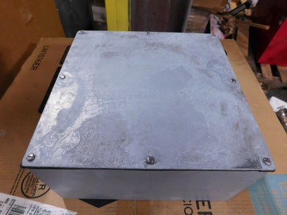 Hoffman 12" x 12" x 6" NEMA 3R Gasketed Screw Cover Enclosure, Galvanized Steel