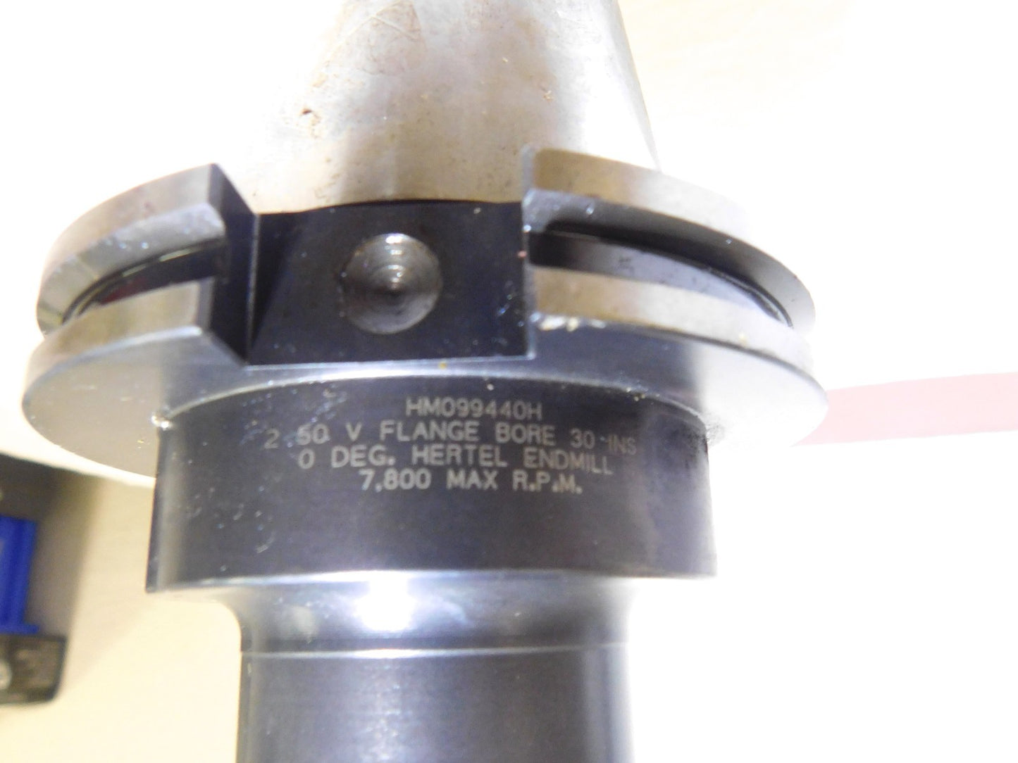 Hertel Indexable Sq Shoulder End Mill 2 Dia V50 Taper Shank 12.38 L HM099440H