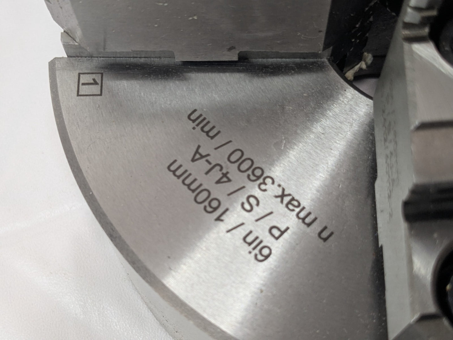 Hertel 6" Semi-Steel 4 Jaw Self-Centering Lathe Chuck Plain Back 1-203-0600