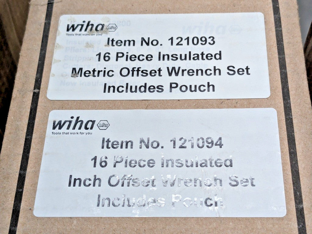 Wiha Tools 93 Insulated Master Tool Set w/ Rolling Tool Case 32801 INCOMPLETE