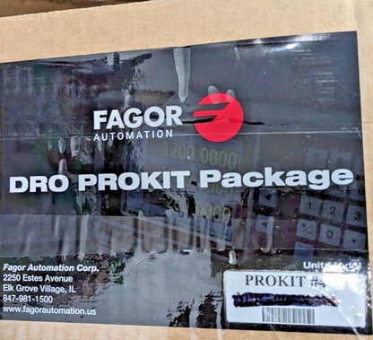 Fagor Milling DRO System 2 Axes 40" X-Axis Travel X 8" Y-Axis Travel PROKIT 4