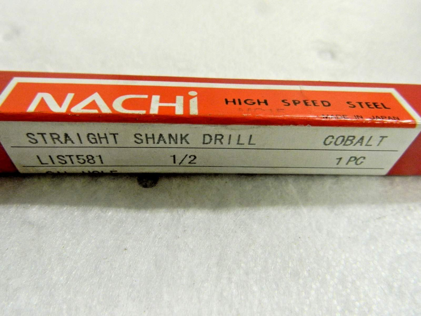 Nachi Cobalt Oil Hole Drill Straight Shank List 581 1/2" 118° Point 1057110