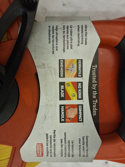 Lufkin Engineers Fiberglass Tape Measure 1/2" x 200Ft FE200D