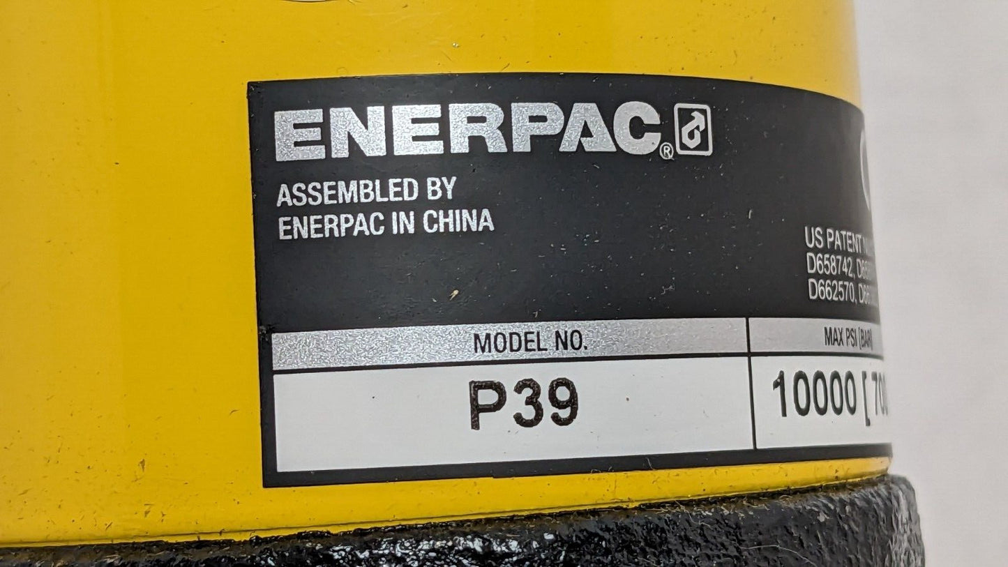 Enerpac Hydraulic Hand Pump 1 Stage 10000/700 BAR PSI P39 DAMAGED