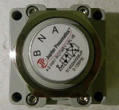 Jupiter Pneumatics Rotary Valve w/ Panel Nut 1/2" NPT 4/2 Way 5140240005JP