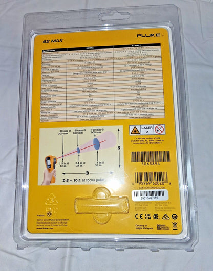 Fluke -30 to 500°C (-22 to 932°F) Infrared Thermometer FLUKE-62 MAX