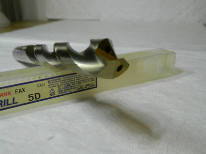 Nachi SG Coated Drill 3/4" Oil Hole 5° Straight Shank Fax Powder Metal L759