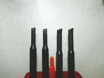Pro Steel Miniature Boring Bar Set 4Piece 5mm-6mm Steel Shank LH 4" OAL 01907674
