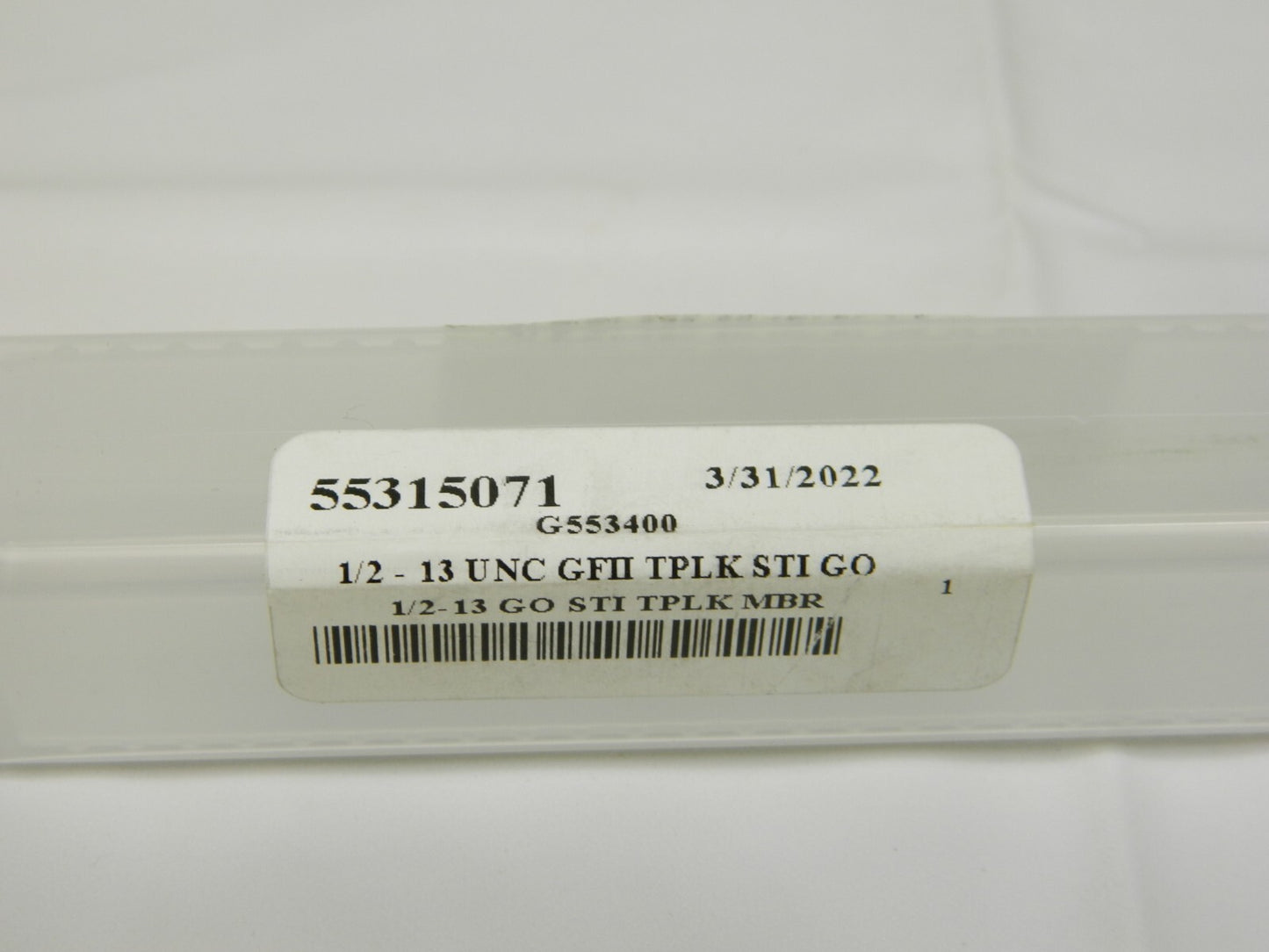 GF Gage Plug Thread Insert Go Gage 1/2-13 Thread (STI) Class 2B/3B H050013GK