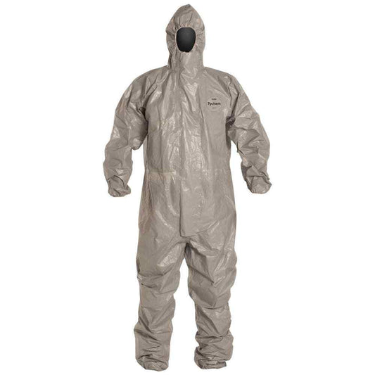 DUPONT Disposable Coverall Chemical, Liquid/Splash Sz 3XL Qty 6 TF145TGY3X000600