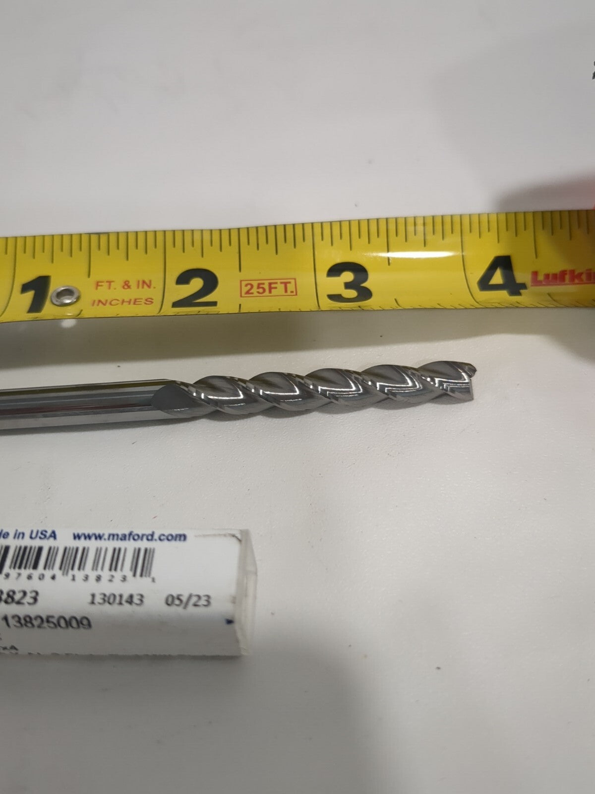 M.A. FORD Square End Mill: 1/4" Dia, 1-3/4" LOC 3 Fl Solid Carbide 13825009