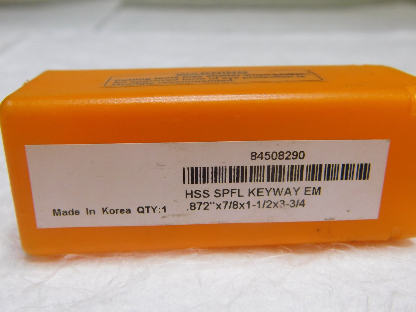 Hertel HSS Keyway End Mill 7/8 Dia 1.5 LOC 2Fl 30º Helix 3.75 OAL 84508290