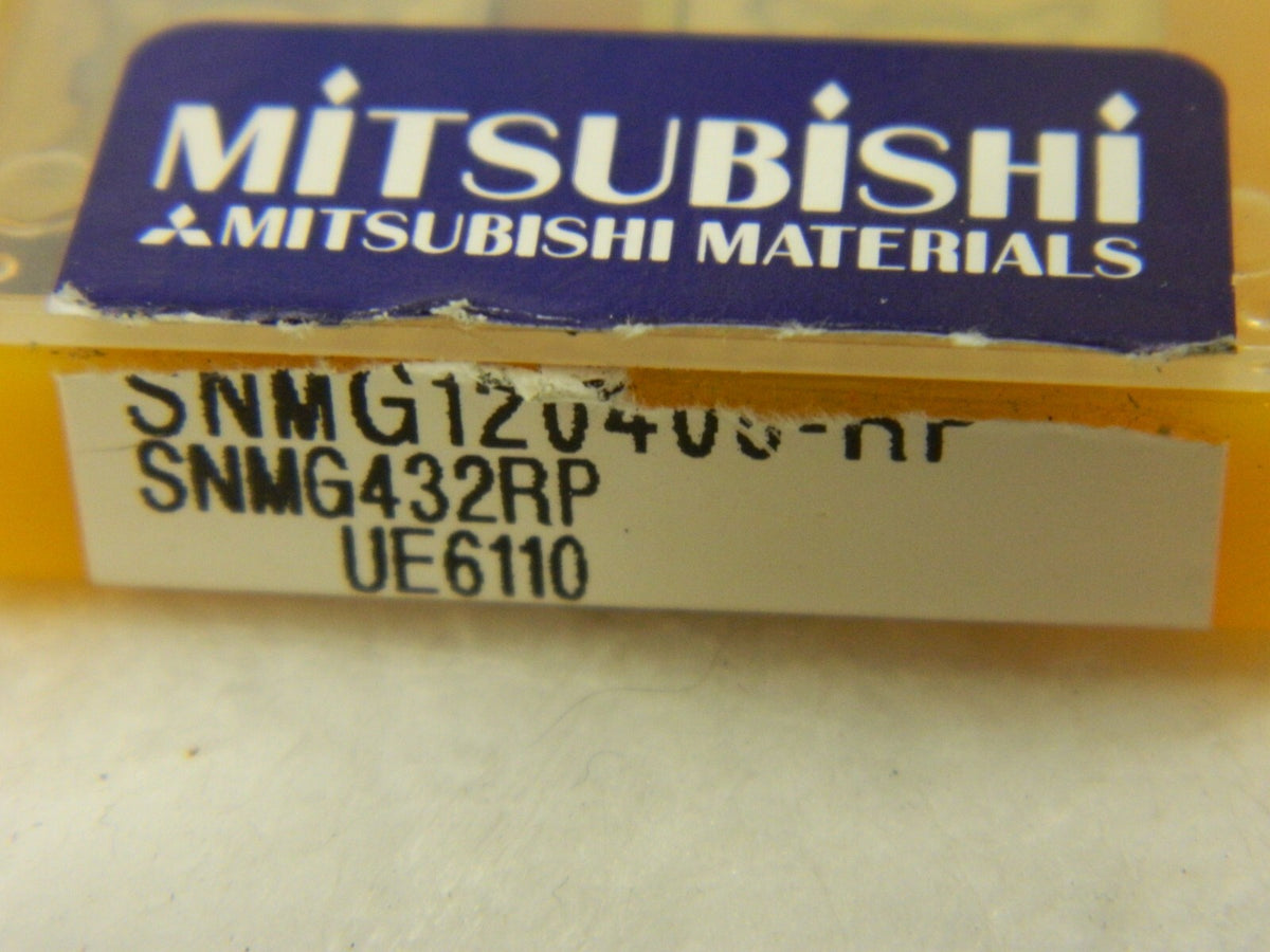 Mitsubishi SNMG432RP UE6110 MITSUBISHI CARB TURN inserts qty 10 623021
