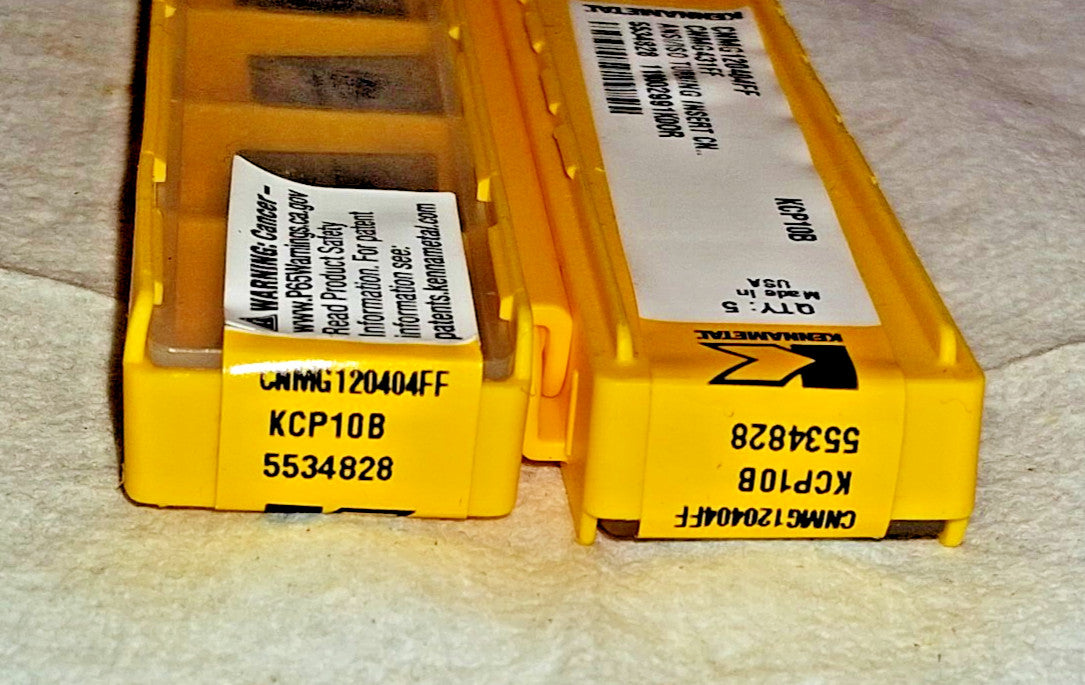 Kennametal Turning Insert CNMG431FF KCP10B Carbide Qty5 5534828