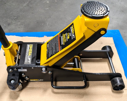 OMEGA LIFT EQUIPMENT 3 Ton  Service Floor Jack  3-7/8" - 18-15/16"  26033