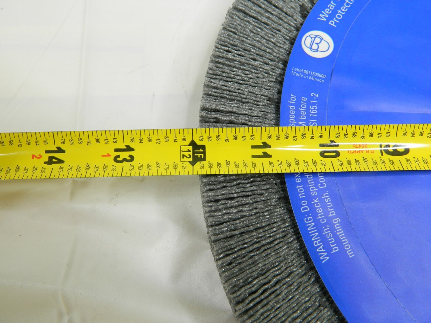 OSBORN Wheel Brush: 12" Wheel Dia, Crimped Nylon, 80 Grit, 3,000 RPM 78015