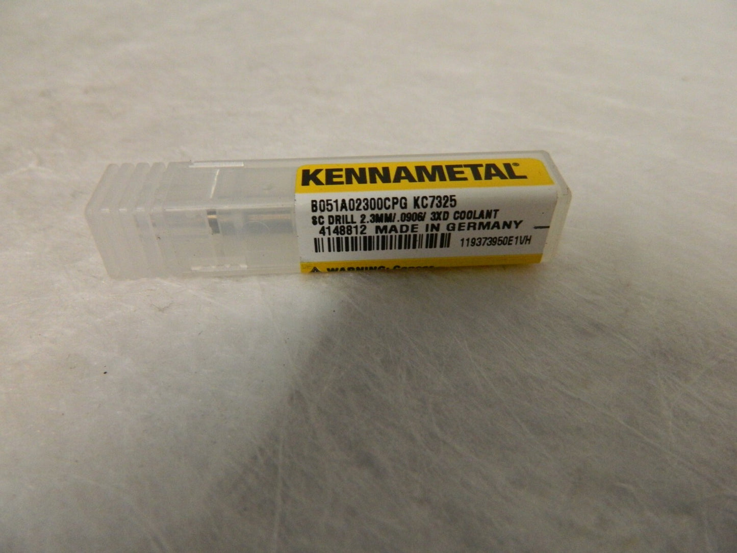 Kennametal 2.3mm 140° Spiral Flute Solid Carbide Screw Machine Drill Bit 4148812