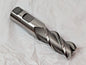 Hertel Square End Mill HSS 1" Dia X 2" LOC X 4-1/2" OAL 3FL 02478279