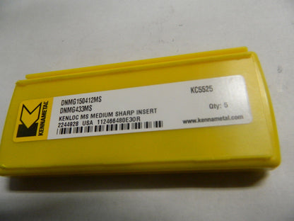 Kennametal DNMG433MS DNMG150412MS KC552 Carbide Inserts Qty.5