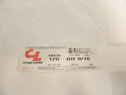 Chicago-Latrobe 9/16" 135° Parabolic Flute HSS Taper Length Drill Bit 68836