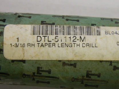 IT Dagger Brand Taper Length Drill 1-3/16" HSS Right Hand QTY 2  DTL-51112-