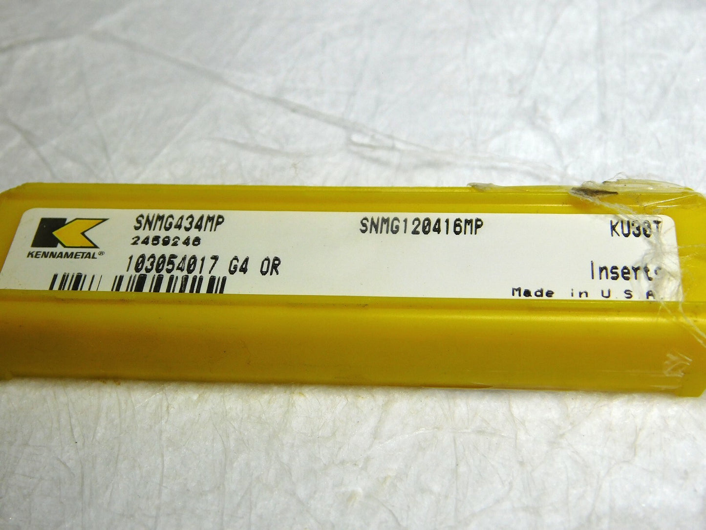 Kennametal Carbide Turning Inserts SNMG434MP Grade-KU30T Box of 5 2459245 USA