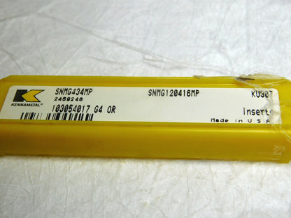 Kennametal Carbide Turning Inserts SNMG434MP Grade-KU30T Box of 5 2459245 USA