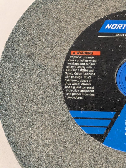 Norton Bench &amp; Pedestal Grinding Wheel: 6" X 3/4" X 1" 662528