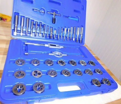 Interstate 41 Pc Tap & Non-Adjustable Round Die Set 1/8-27 to 3/4-16 63328470