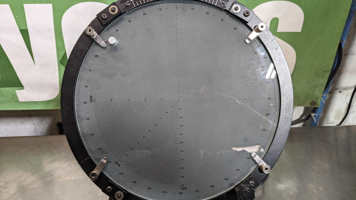 FOWLER Optical Comparator 12 Screen Dia Horizontal 53-900-000 Incomplete