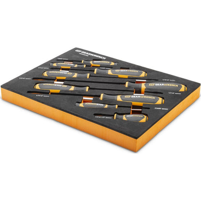 GEARWRENCH 9PC Screwdriver Set in foam holder GWMSSCRSL