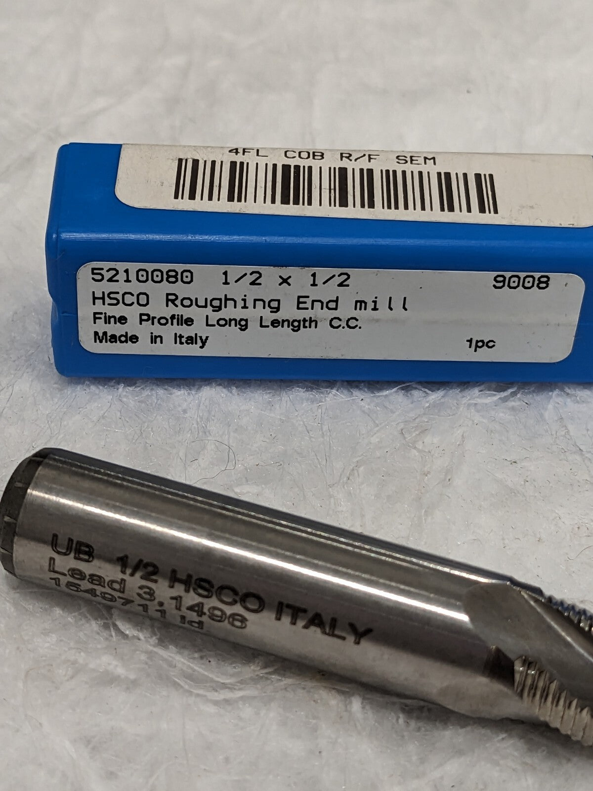 UNION BUTTERFIELD Roughing &amp; Finishing End Mill: 1/2" Dia, 4 Flutes 521
