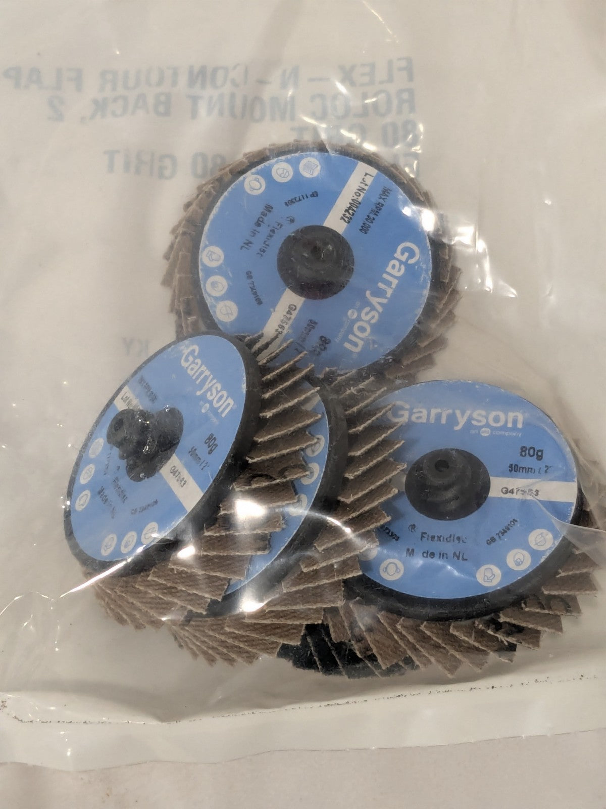 Garryson Flap Disc: 2" Dia, Zirconia Alumina, Flexible Qty 10 KP65641