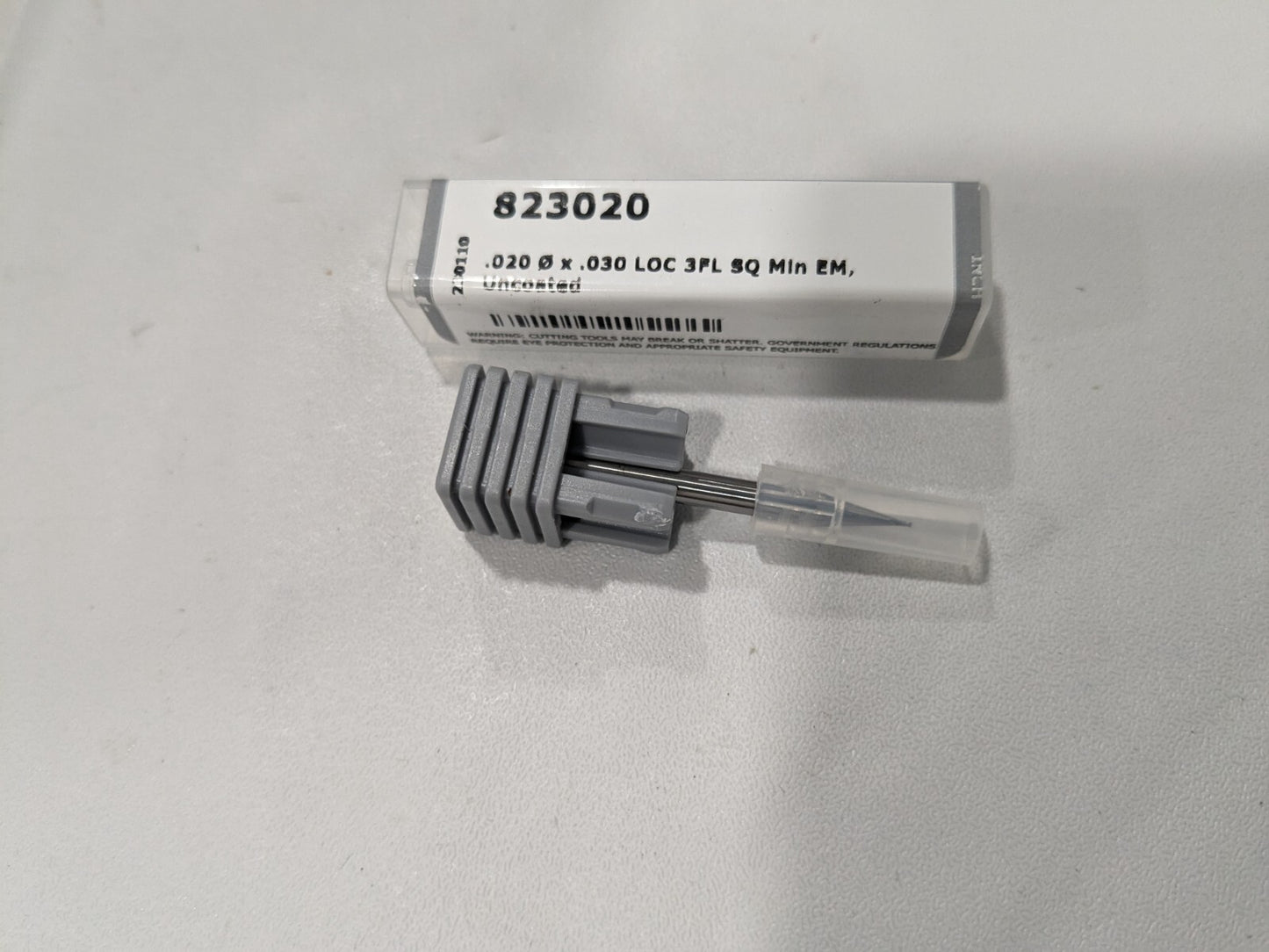 HARVEY TOOL Square End Mill: 0.50 mm Dia, 3 Flute, Solid Carbide 823020