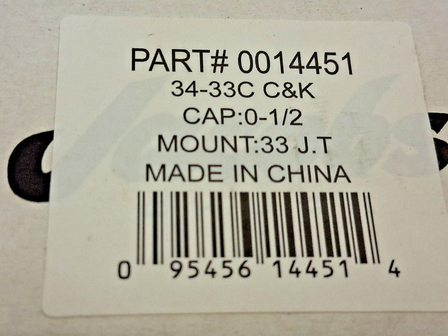 Jacobs Plain Bearing Heavy Duty 1/2" Chuck 33-34C 0014451
