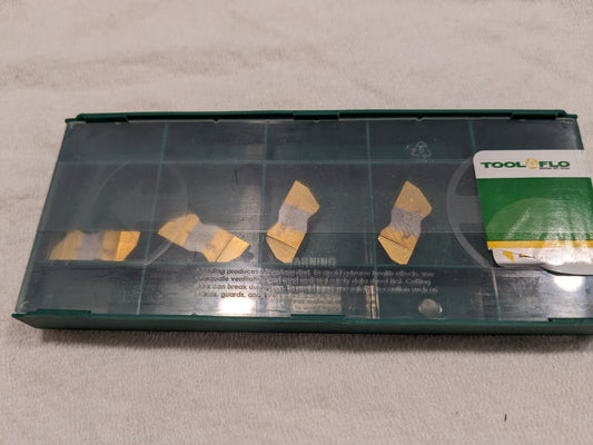 TOOL-FLO Grooving Insert 5pc: FLG3110 GP50, Solid Carbide 563810LN4C