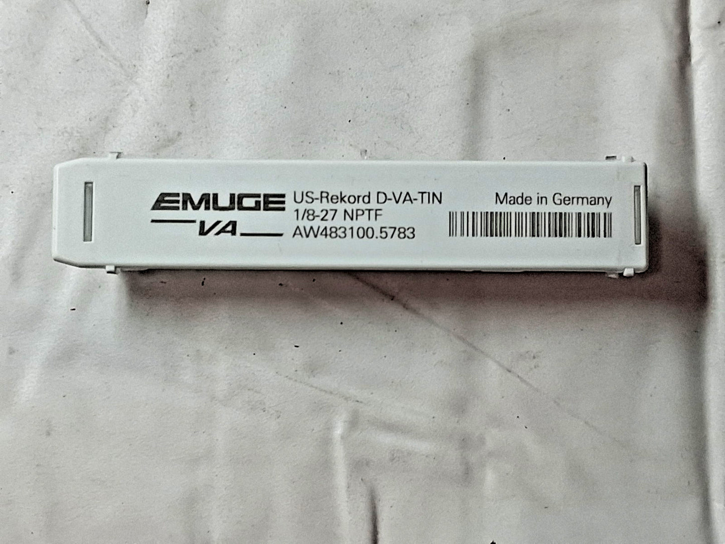 Emuge  Cobalt Spiral Flute Pipe Taps 1/8-27 NPTF 15° Helix 3FL AW483100.5783